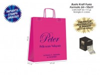BUSTE IN CARTA KRAFT FUXIA 